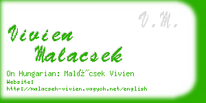 vivien malacsek business card